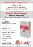 PRESENTAZIONE DEL VOLUME “RICOSTRUIRE IL PARTITO COMUNISTA – APPUNTI PER UNA DISCUSSIONE””