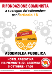 VENERDI’ AD ASSEMINI – ASSEMBLEA PER I REFERENDUM SUL LAVORO