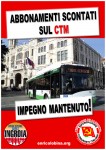 ABBONAMENTI SCONTATI SUL CTM – IMPEGNO MANTENUTO